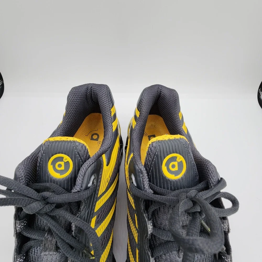 Adidas ZX 8000 PB Running Shoes Mens 12 Dark‎ Gray Yellow Bounce Sole Sneakers